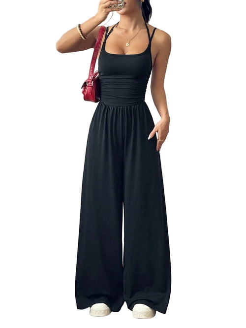 Kvinders Jumpsuit Løs Casual Stil 0