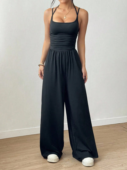 Kvinders Jumpsuit Løs Casual Stil 2