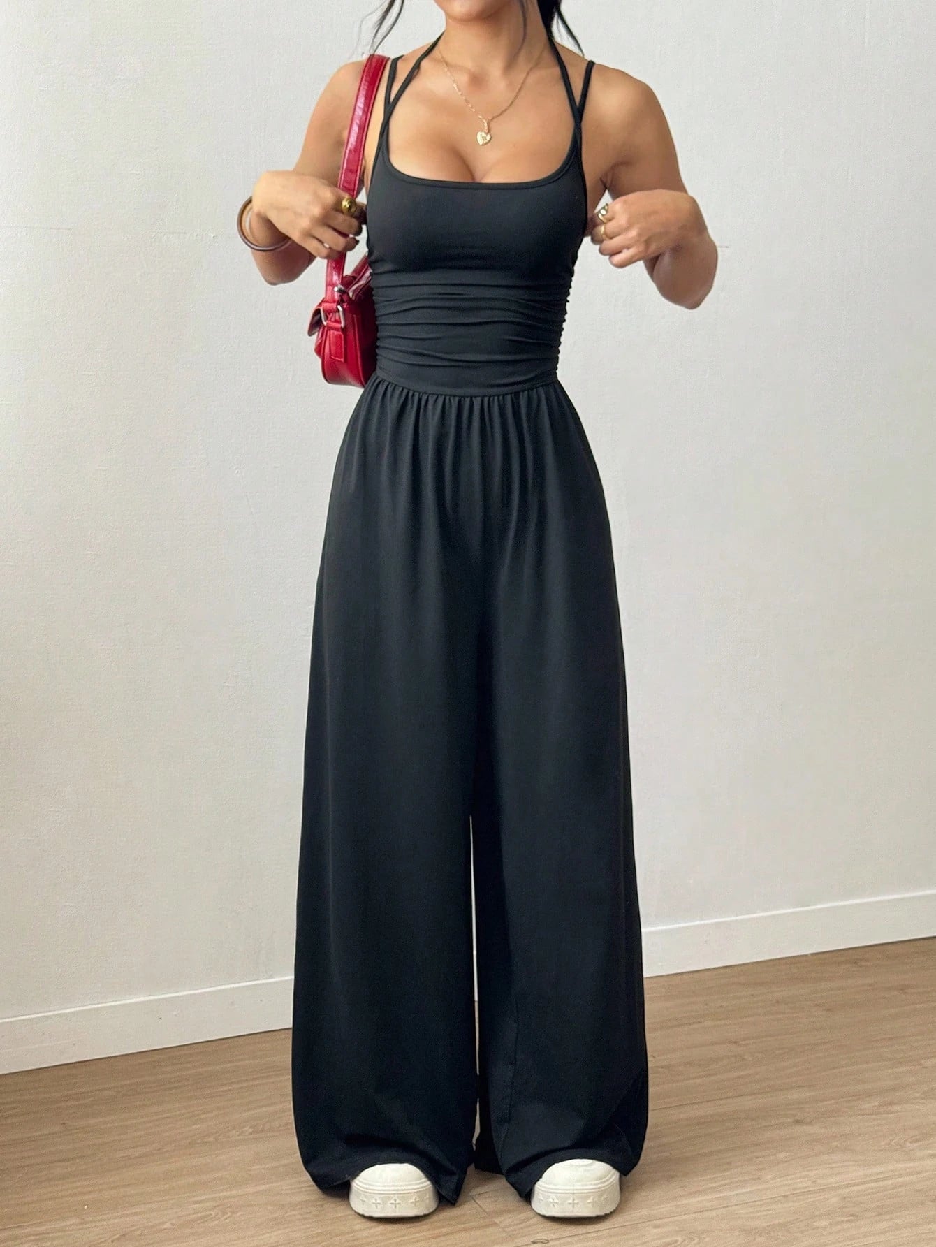 Kvinders Jumpsuit Løs Casual Stil 4