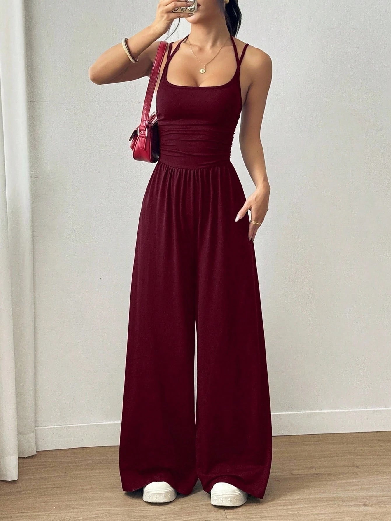 Kvinders Jumpsuit Løs Casual Stil 5
