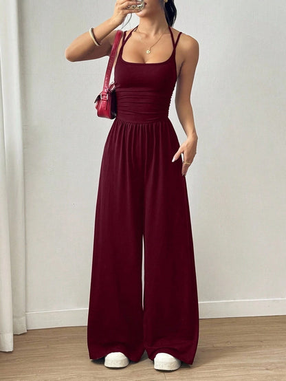 Kvinders Jumpsuit Løs Casual Stil 5