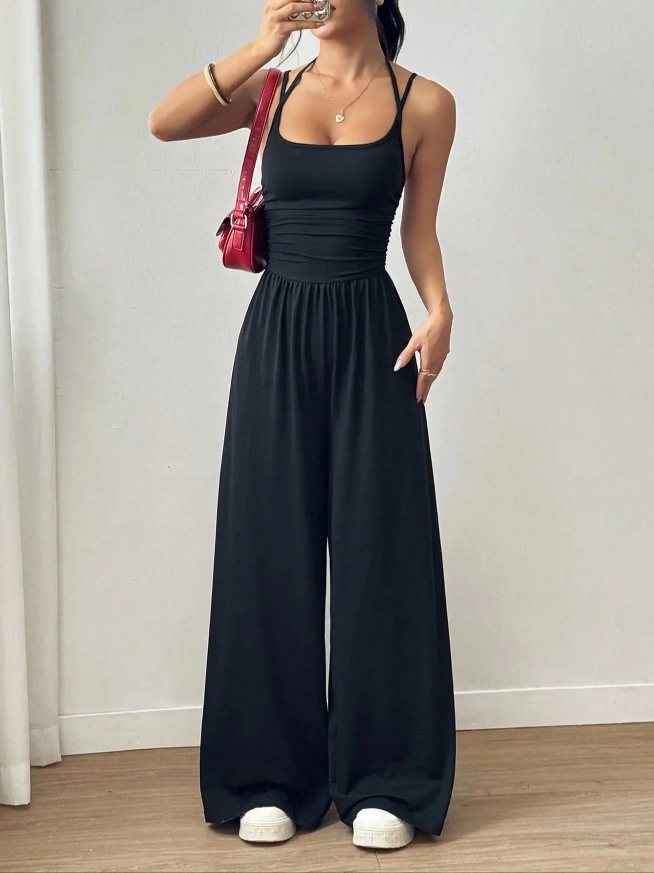 Kvinders Jumpsuit Løs Casual Stil 6