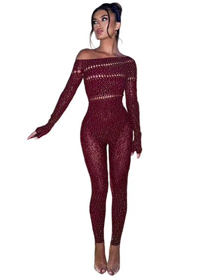 Kvinders Jumpsuit Off Shoulder 0