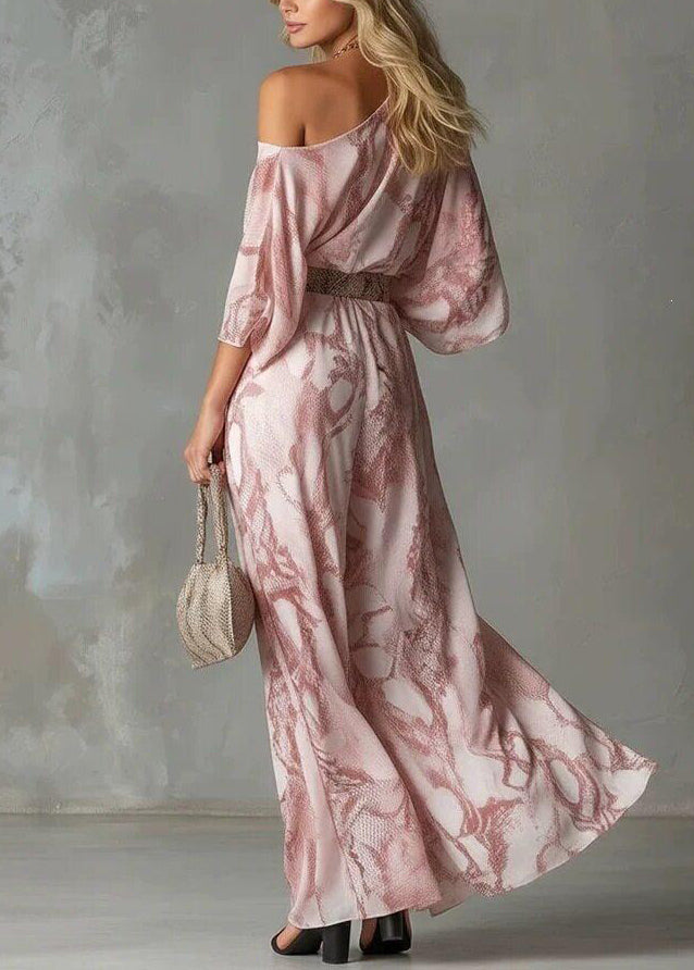 Kvinders Jumpsuit One Shoulder Asymmetrisk Print 2