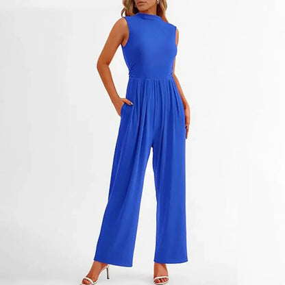 Kvinders Jumpsuit Skræddersyet Med Bredde Bukseben 1