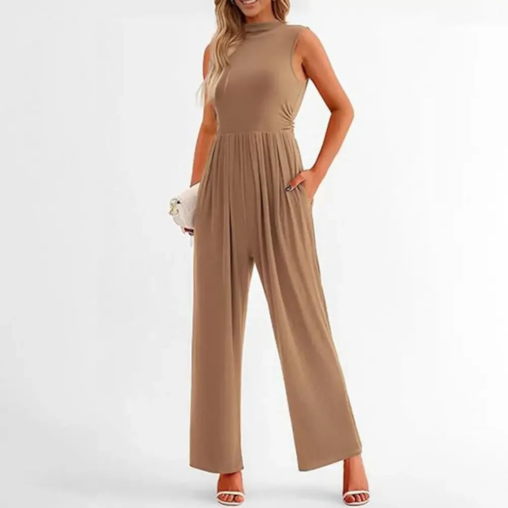 Kvinders Jumpsuit Skræddersyet Med Bredde Bukseben 2
