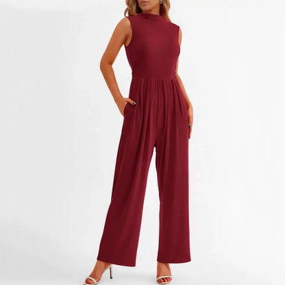 Kvinders Jumpsuit Skræddersyet Med Bredde Bukseben 3