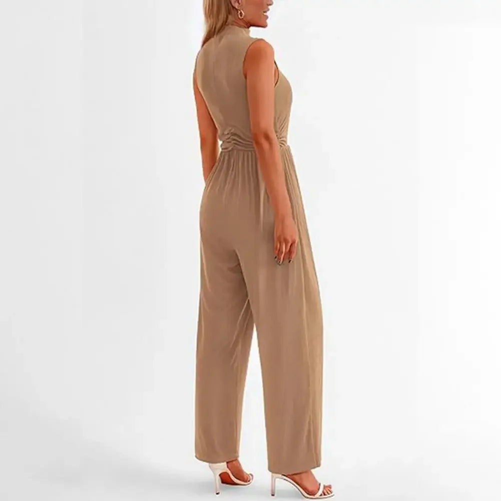 Kvinders Jumpsuit Skræddersyet Med Bredde Bukseben 4