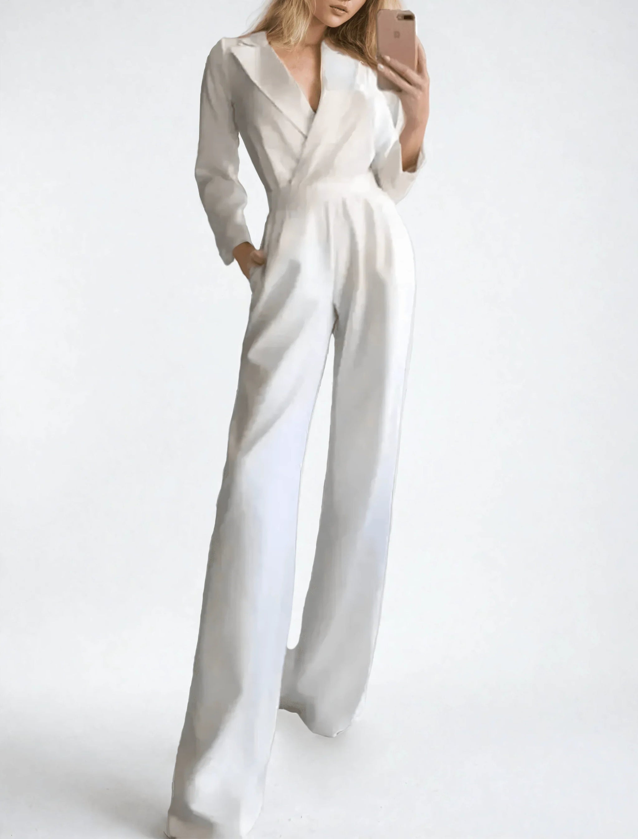 Kvinders Jumpsuit Skræddersyet Minimalistisk Stil 1