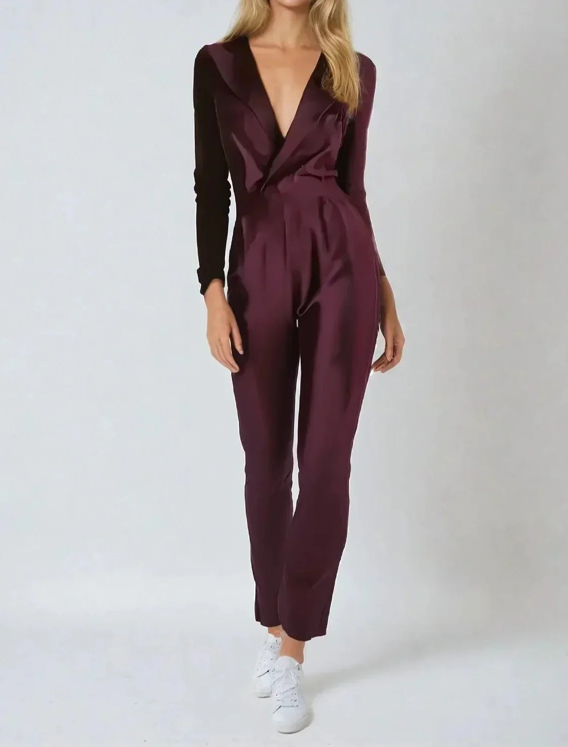 Kvinders Jumpsuit Skræddersyet Minimalistisk Stil 2