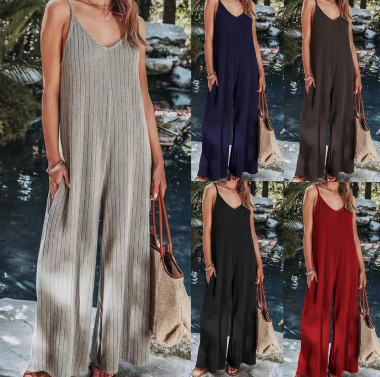 Kvinders Jumpsuit Uden Ryg 0