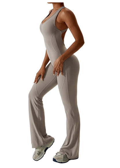 Kvinders Jumpsuit V-Hals Tætsiddende Nylon 0