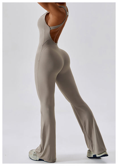 Kvinders Jumpsuit V-Hals Tætsiddende Nylon 2