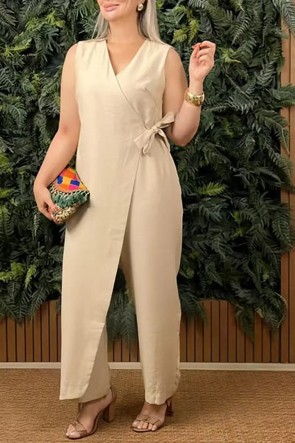 Kvinders Jumpsuit V-hals Casual Stil 8