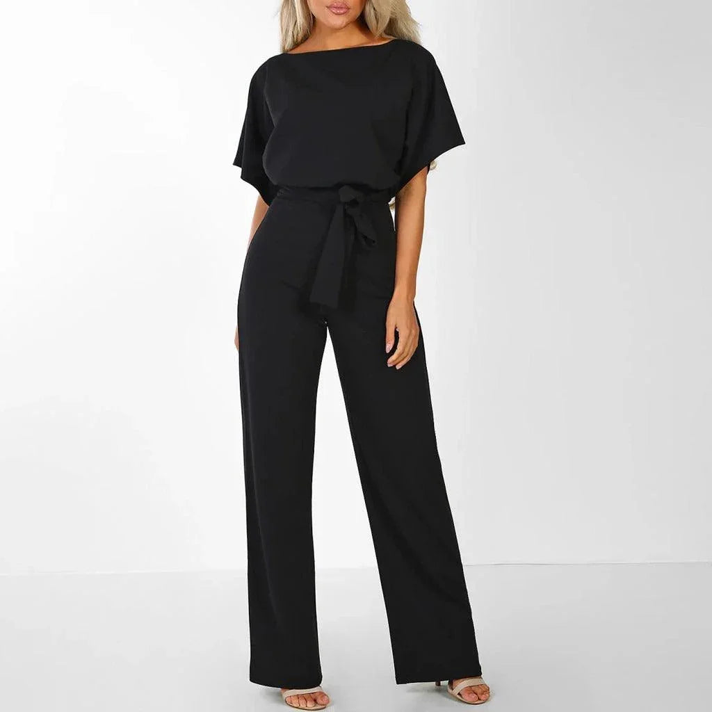 Kvinders Jumpsuit med Bælte Chic Stil 2