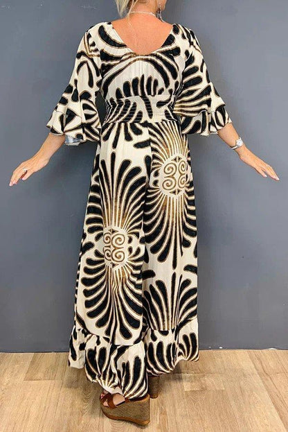Kvinders Jumpsuit med Flæser og Blomsterprint 3