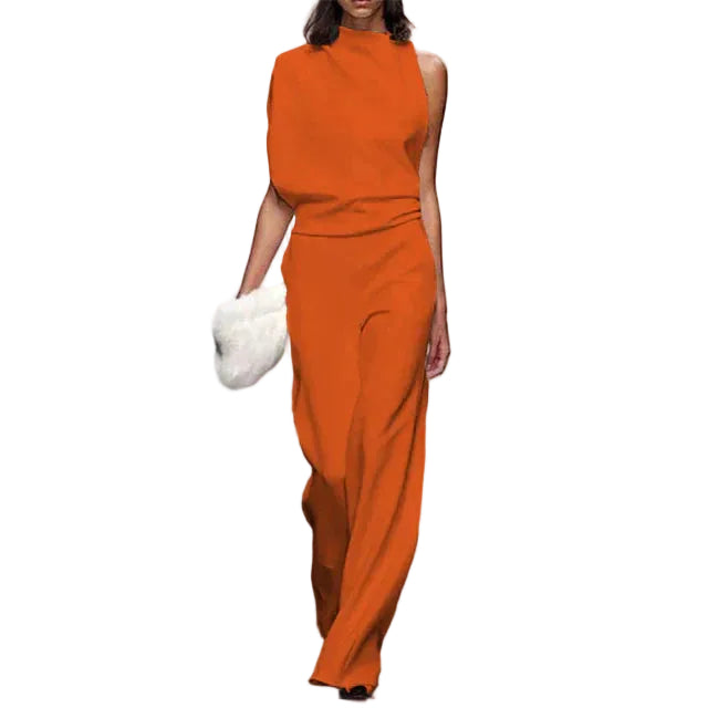 Kvinders Jumpsuit med Flydende Snit 0