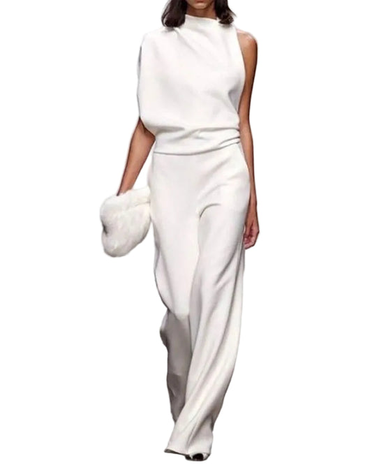 Kvinders Jumpsuit med Høj Krave 0