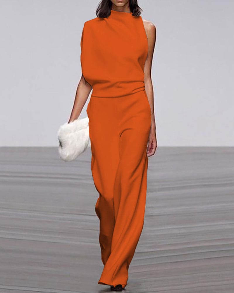 Kvinders Jumpsuit med Høj Krave 7