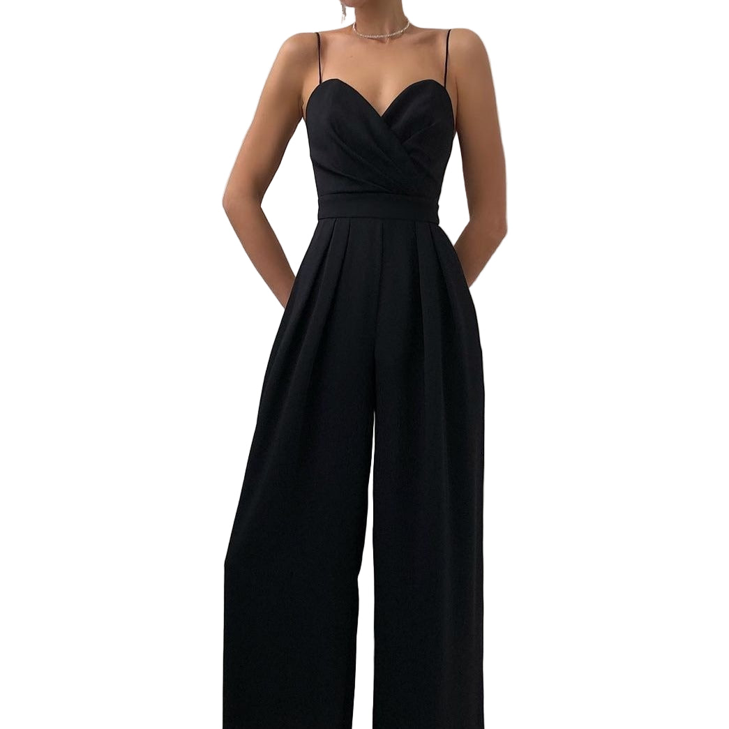 Kvinders Jumpsuit med Justerbare Stropper 0