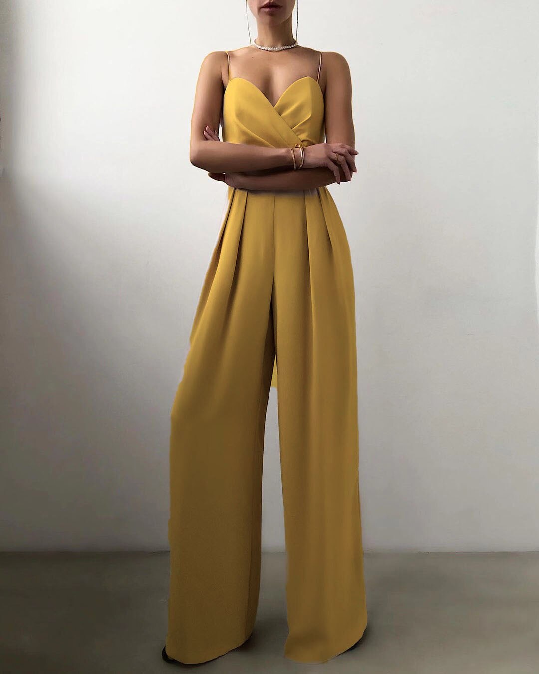 Kvinders Jumpsuit med Justerbare Stropper 4