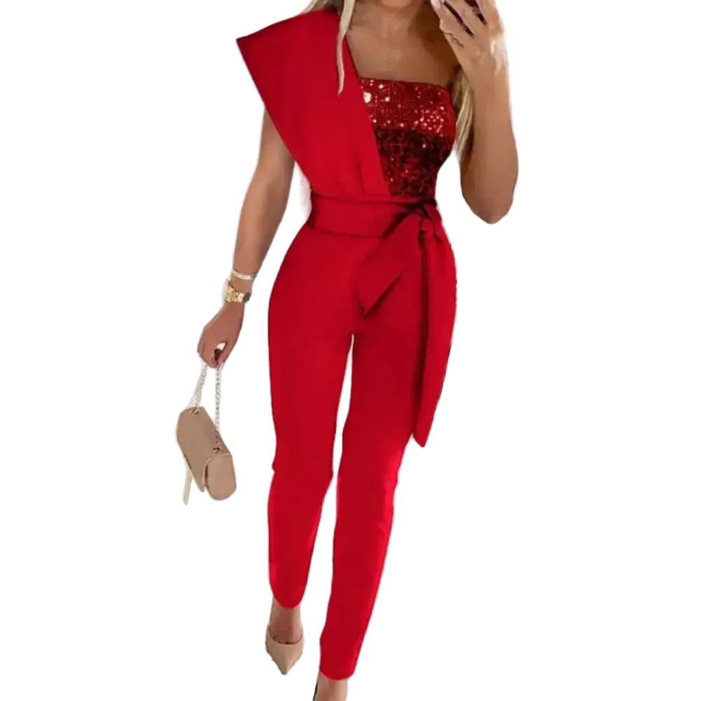 Kvinders Jumpsuit med Patchwork Design 0