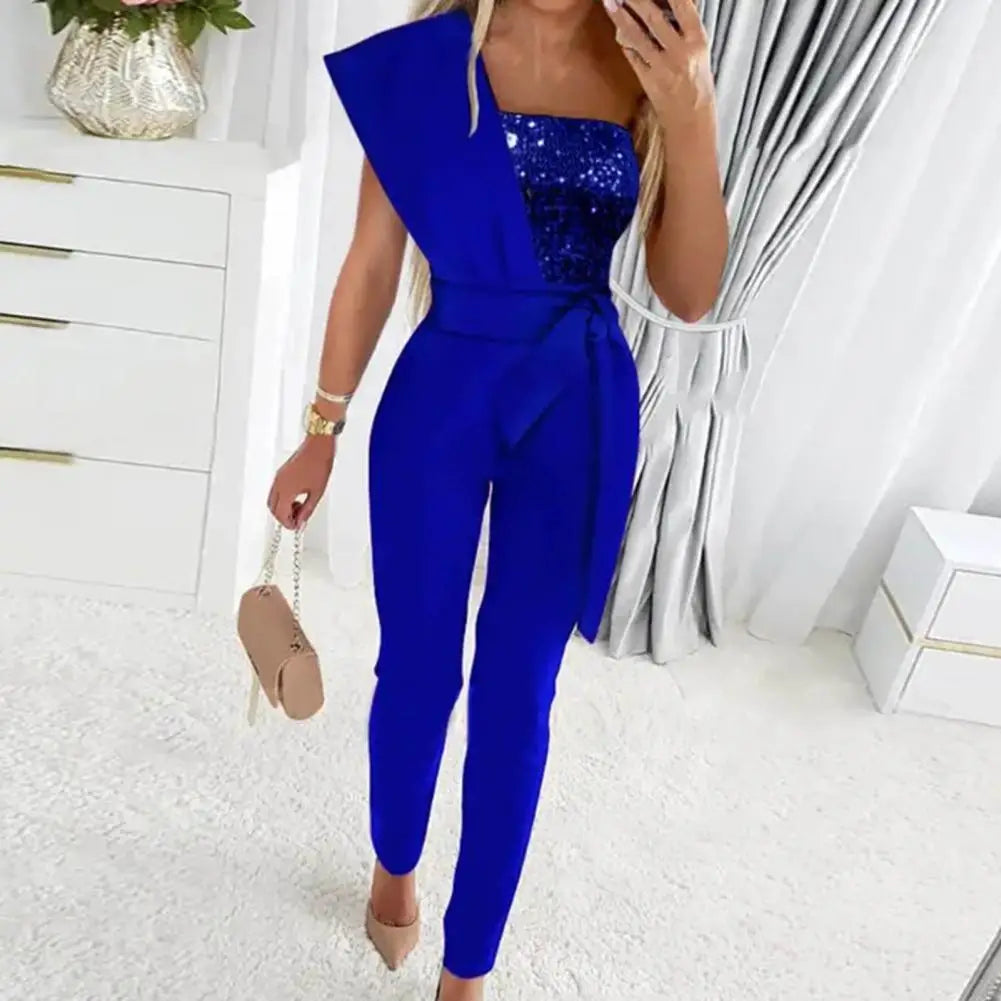Kvinders Jumpsuit med Patchwork Design 2
