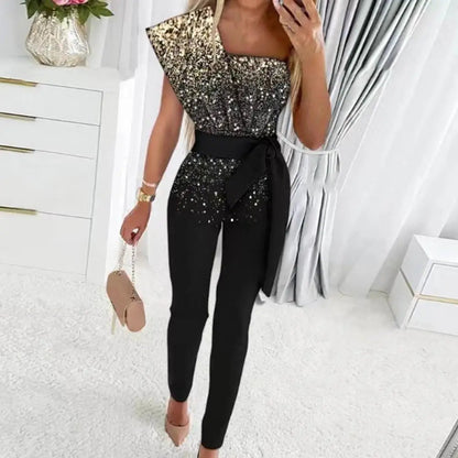 Kvinders Jumpsuit med Patchwork Design 5
