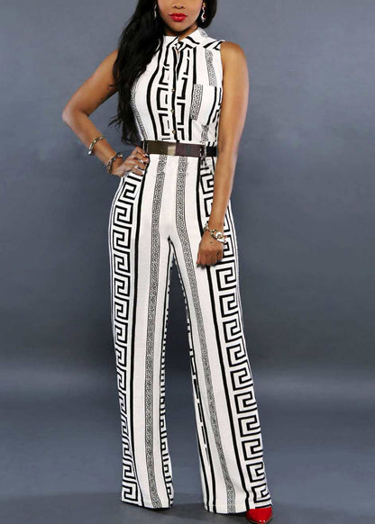 Kvinders Jumpsuit med Ståkrave og Print 1