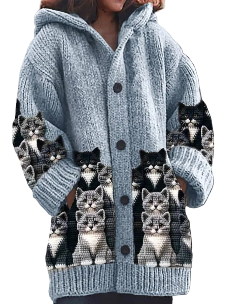Kvinders Kattecardigan Finurlig Stil 0