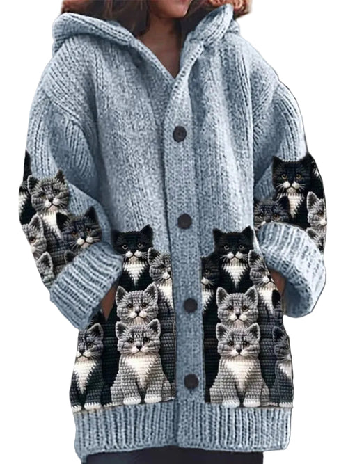 Kvinders Kattecardigan Finurlig Stil 0