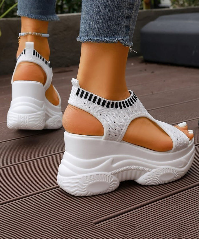 Kvinders Kilesandaler Peep Toe 4