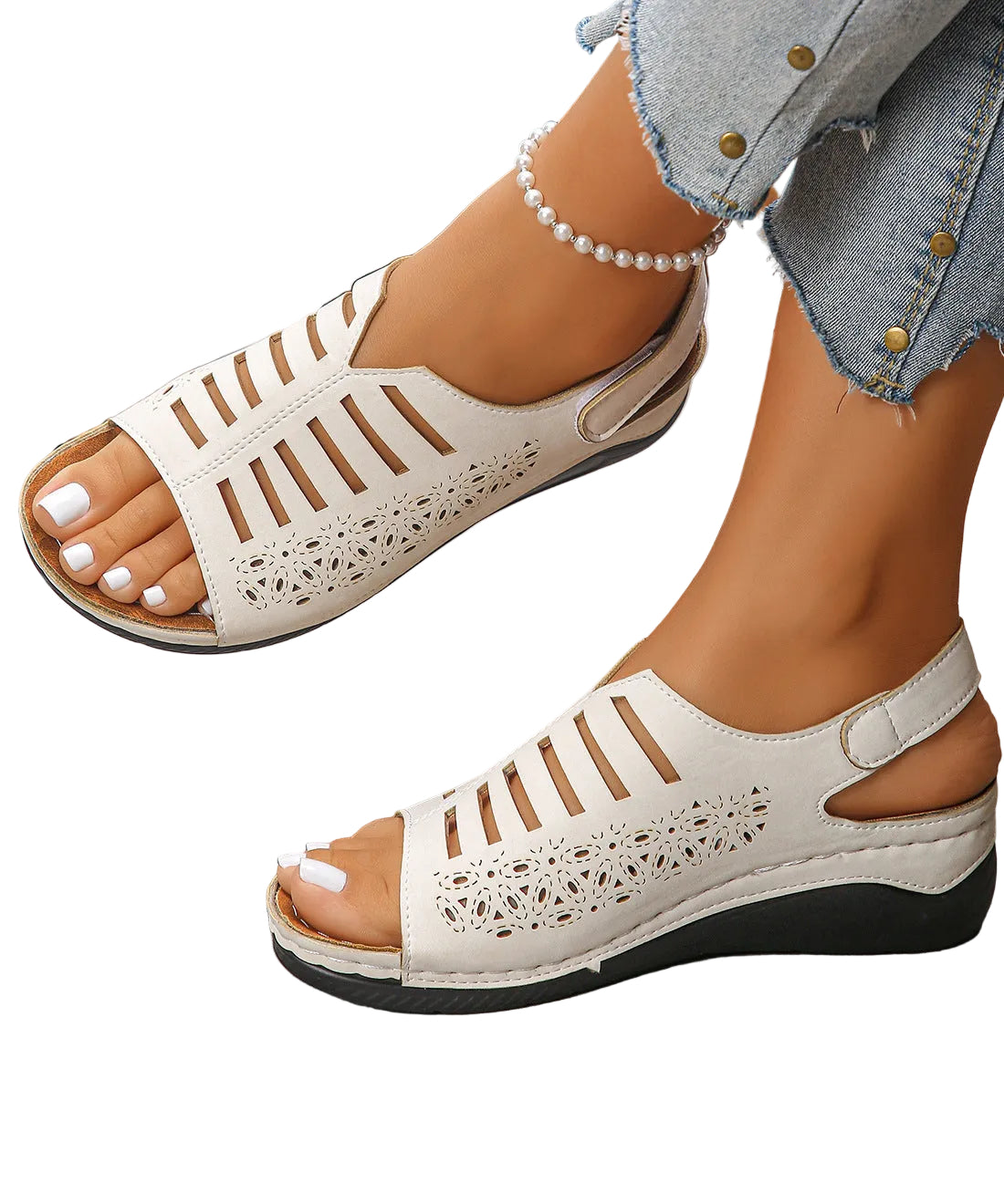 Kvinders Kilesandaler med Hult Design 0