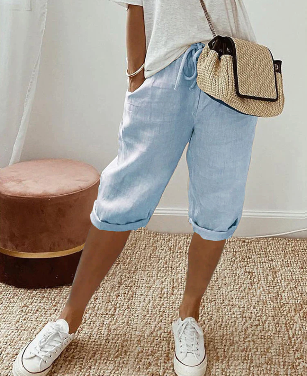 Kvinders Knælange Shorts Casual 2