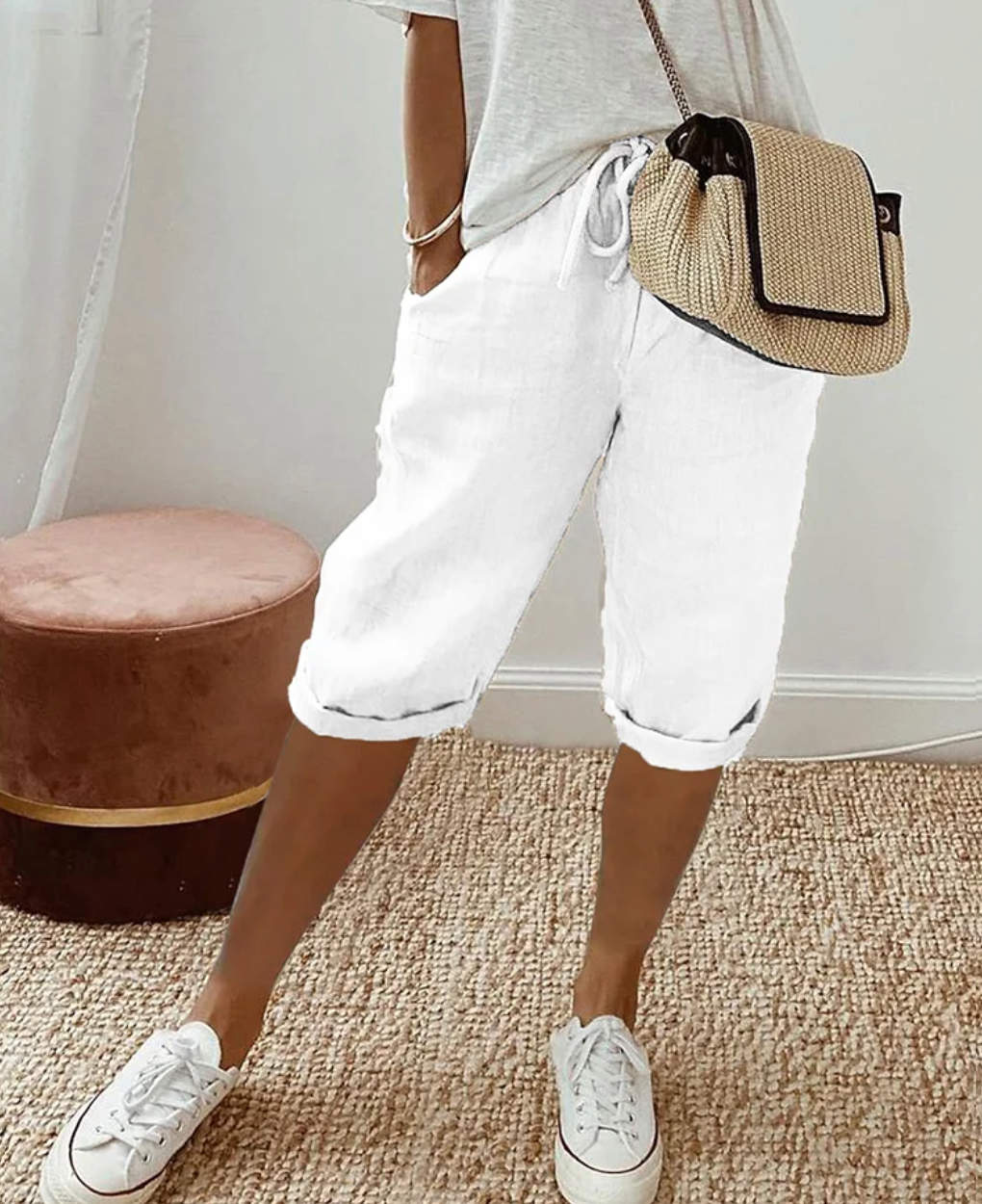 Kvinders Knælange Shorts Casual 3