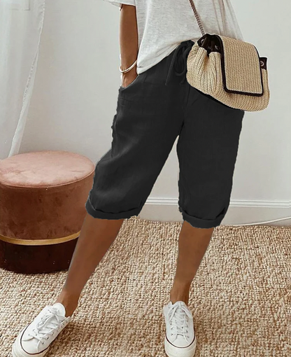 Kvinders Knælange Shorts Casual 4