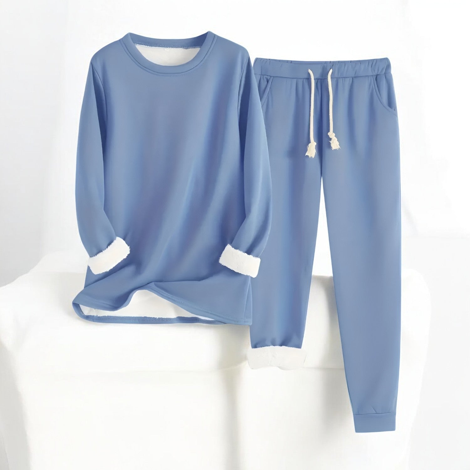 Kvinders Komfortable Lounge Sæt Oversized Polyester Blanding 2
