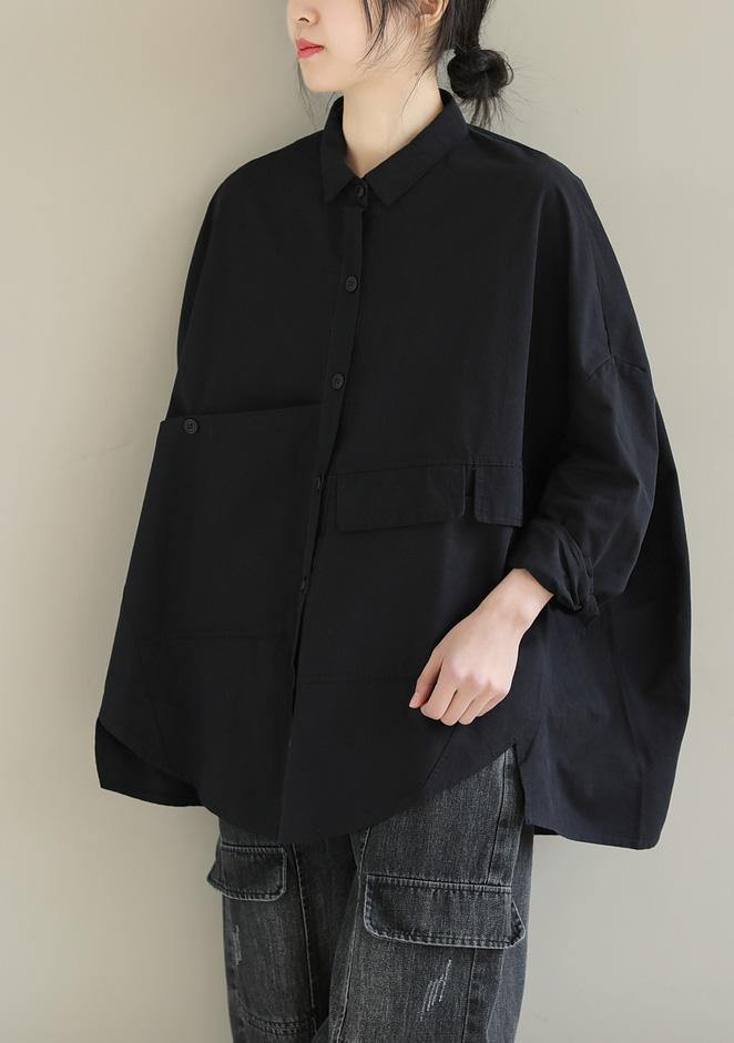 Kvinders Kort Bluse Asymmetrisk 1