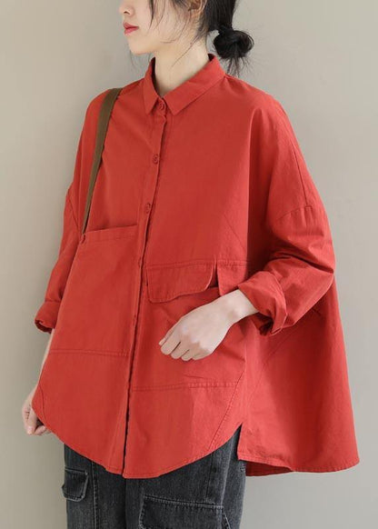 Kvinders Kort Bluse Asymmetrisk 6