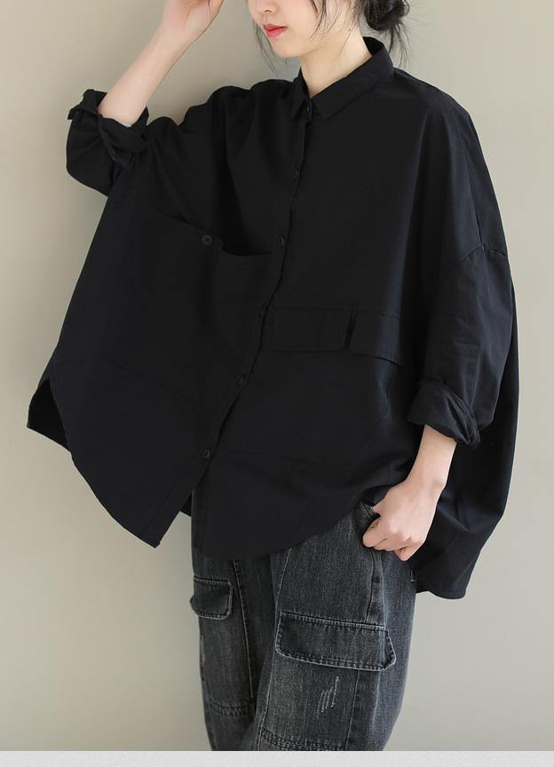 Kvinders Kort Bluse Asymmetrisk 7