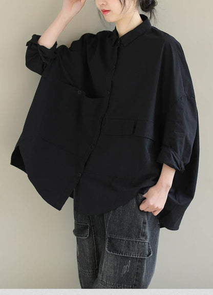 Kvinders Kort Bluse Asymmetrisk 7