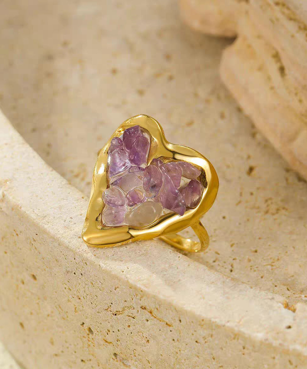 Kvinders Krystalring Unik Design 4
