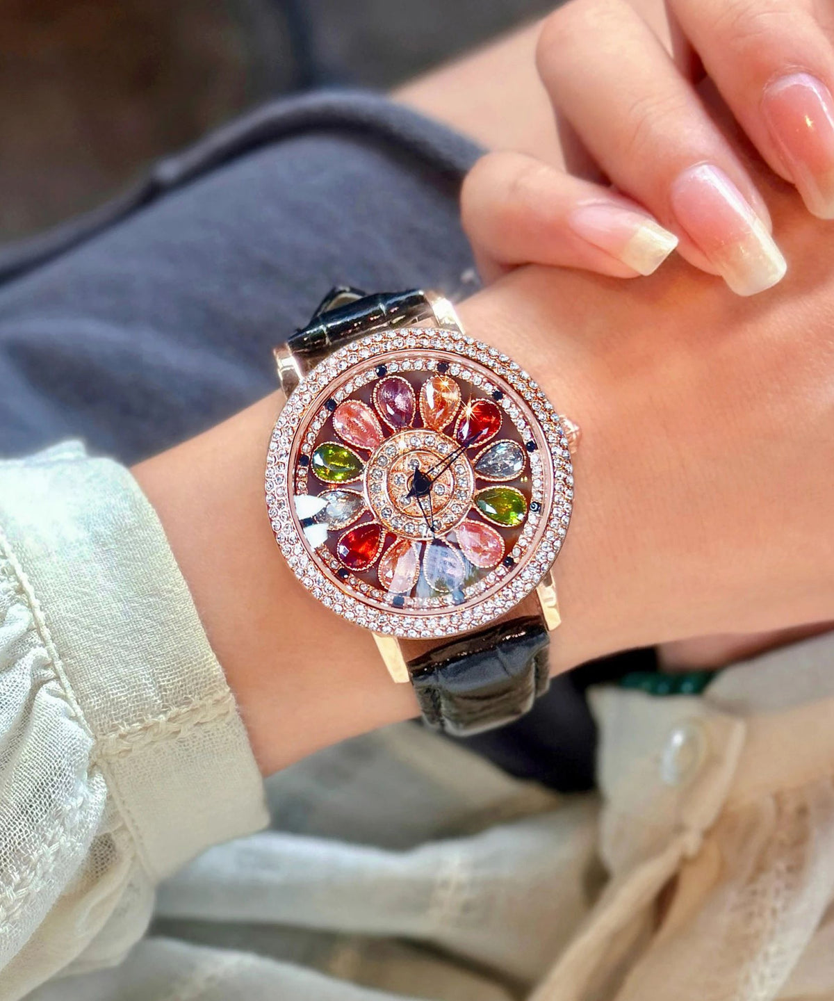 Kvinders Kvartsur Med Farverig Stil 1