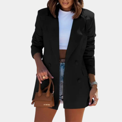 Kvinders Lang Blazer Chic 3
