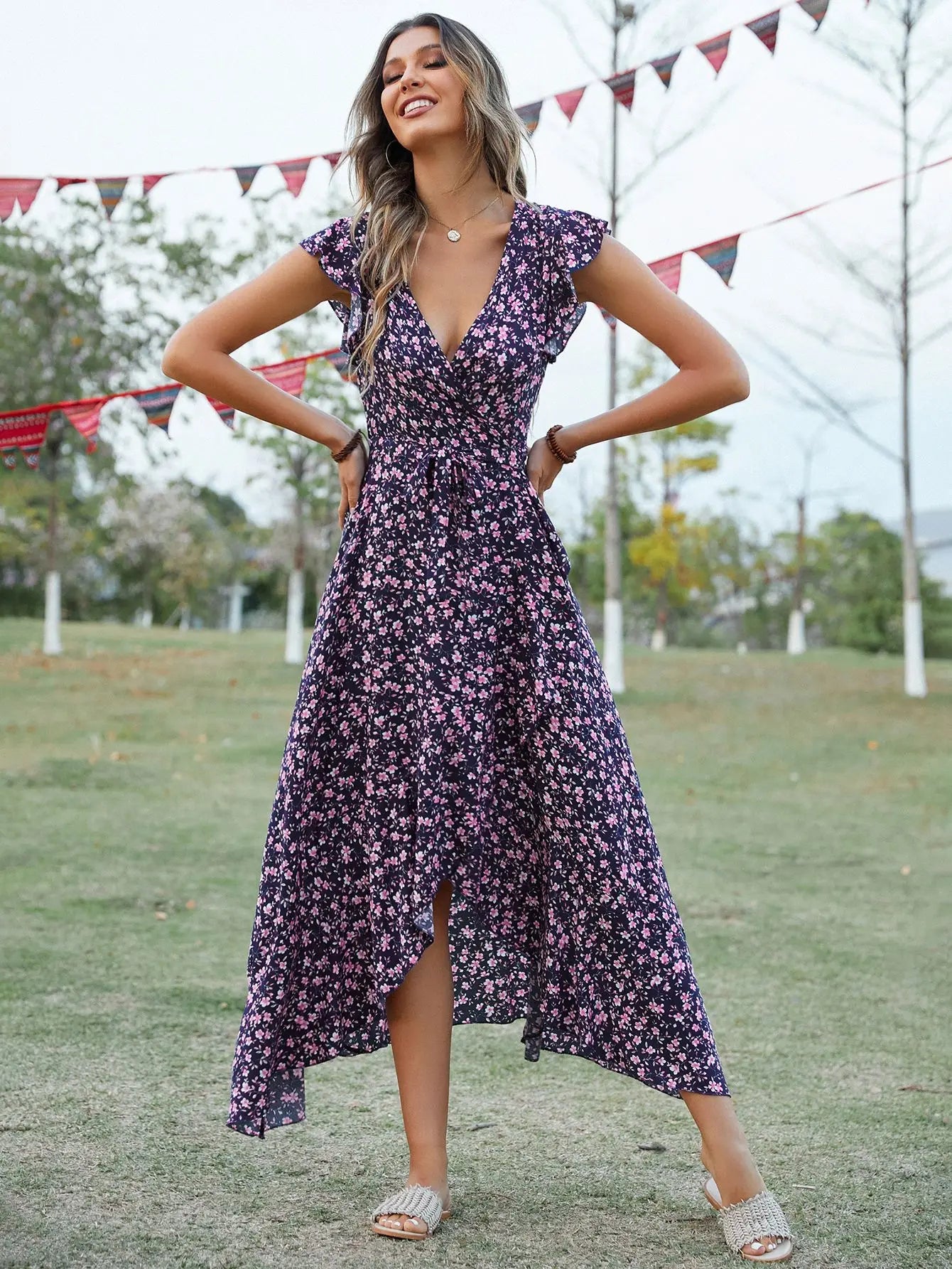 Kvinders Lang Kjole Bohemian Stil 3