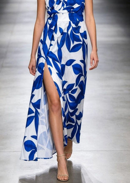 Kvinders Lang Kjole med One-Shoulder Print 4
