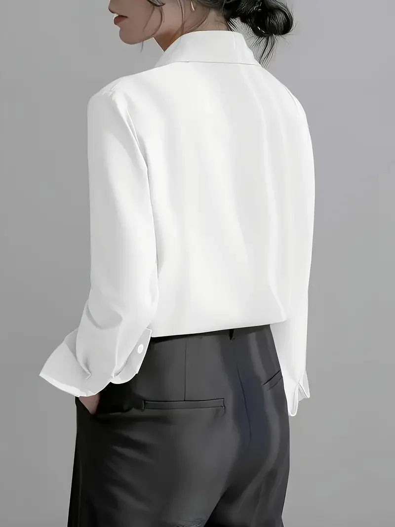 Kvinders Langærmet Bluse Casual Stil 1