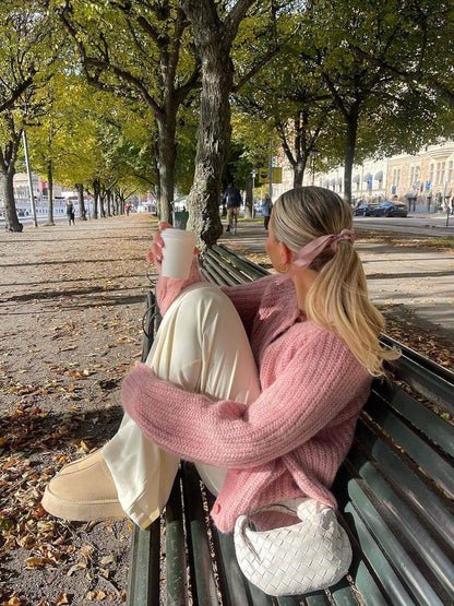 Kvinders Langærmet Cardigan Casual Stil 6