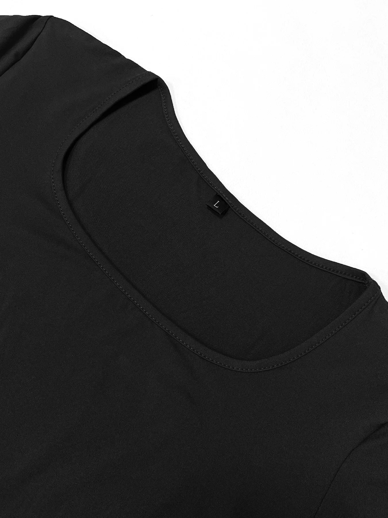 Kvinders Langærmet Kjole Minimalistisk 5