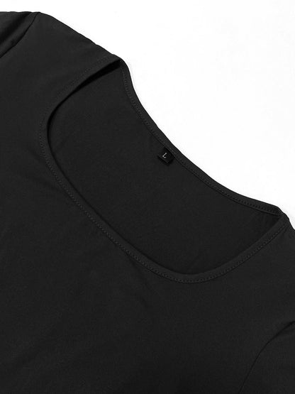 Kvinders Langærmet Kjole Minimalistisk 5